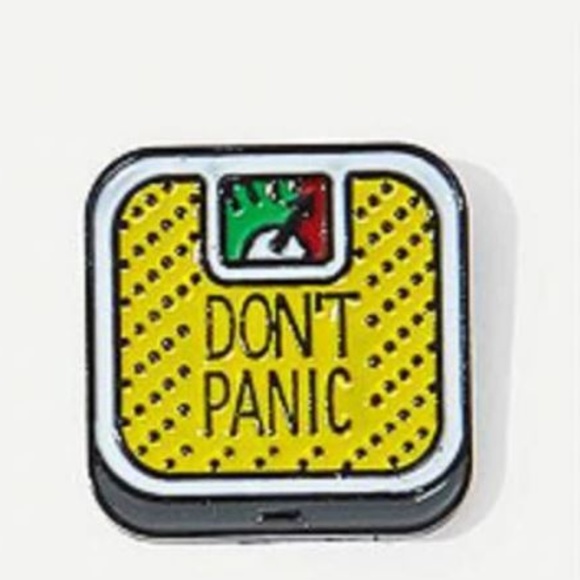 Cute4less2012 Jewelry - 5/$24 Yellow Don't Panic Scale Pin Brooch